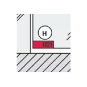 ตัวหนีบล็อค (สีสแตนเลสด้าน) HAFELE 499.81.104