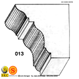 ไม้คิ้ว ไม้บัว ตกแต่ง no. 013 (ขนาด 2“)