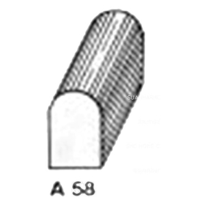 ไม้คิ้ว ไม้บัว ตกแต่ง no. A58 ขนาด 3/4“