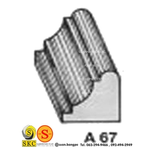 ไม้คิ้ว ไม้บัว ตกแต่ง no. A67 (ขนาด 3/4“)