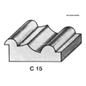  ไม้คิ้ว ไม้บัว ตกแต่ง no.C15 (ขนาด 2“)
