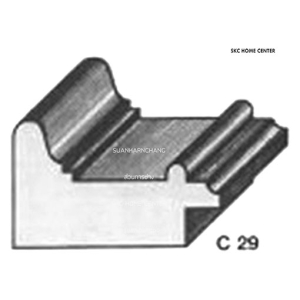 ไม้คิ้ว ไม้บัว ตกแต่ง no. C29 (ขนาด 2“)