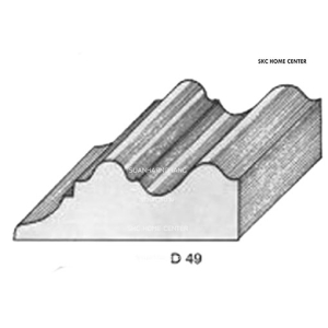 ไม้คิ้ว ไม้บัว ตกแต่ง no. D49 (ขนาด 3“)