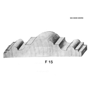ไม้คิ้ว ไม้บัว ตกแต่ง no. F15 (ขนาด 4“)