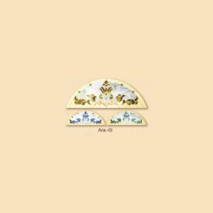 กระจกรางทอง ช่องแสงบน Gold Series (Ara-01) ขนาด 58×180 cm.