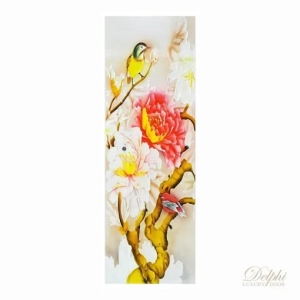  กระจกสีประตูห้องน้ำ Athena-02 ขนาด 56×162.5 cm. Delphi Luxury Door