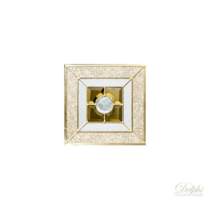กระจกช่องแสงมุม Crystal Titus A-C 25 (ติตัส เอ-ซี 25) ขนาด 25×25 cm. Delphi Door