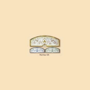 กระจกรางทอง ช่องแสงบน Gold Series (Norma-05) ขนาด 52×138 cm. 