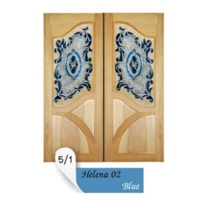 กระจกประตูหน้า Original Helena 02 ขนาด 56×113 cm. Delphi Luxury Door