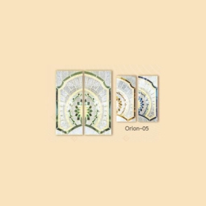 กระจกรางทอง บานกลาง Gold Series (Orion-05) ขนาด 56×132 cm.