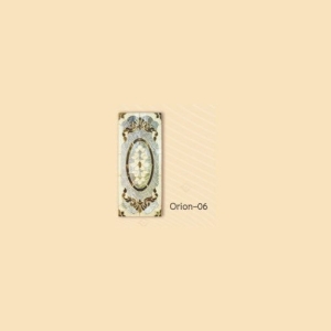  กระจกรางทอง บานกลาง Gold Series (Orion-06) ขนาด 56×132 cm.