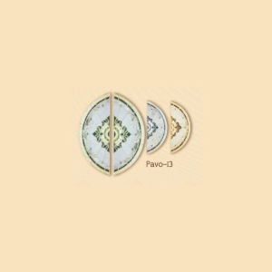  กระจกรางทอง บานกลาง Gold Series (Pavo 13) ขนาด 42×108 cm.