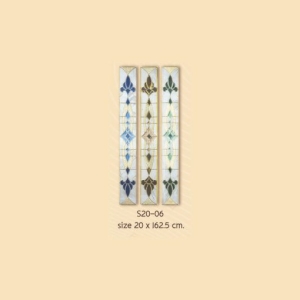 กระจกรางทอง ช่องแสงข้าง Gold Series (S20-06) ขนาด 20×162.5 cm.