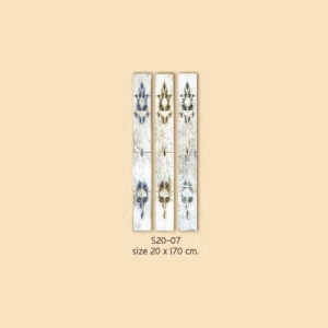กระจกรางทอง ช่องแสงข้าง Gold Series (S20-07) ขนาด 20×170 cm.