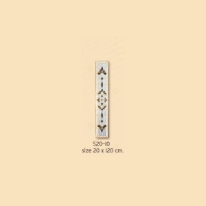 กระจกรางทอง ช่องแสงข้าง Gold Series (S20-10) ขนาด 20×120 cm.