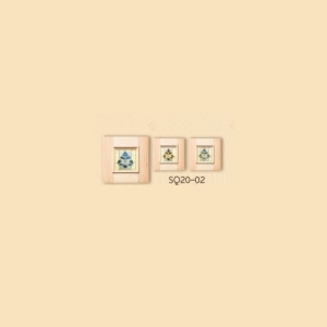 กระจกรางทอง ช่องแสงมุม Gold Series (SQ20-02) ขนาด 20×20 cm.