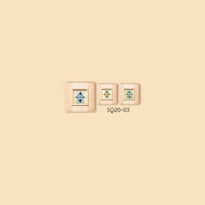 กระจกรางทอง ช่องแสงมุม Gold Series (SQ20-03) ขนาด 20×20 cm.