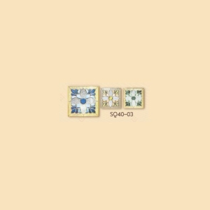 กระจกรางทอง ช่องแสงมุม Gold Series (SQ40-03) ขนาด 40×40 cm.