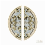 กระจกประตูหน้า Original Navio 06 ขนาด 42×108 cm. Delphi Luxury Door