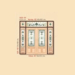 กระจกรางทอง ช่องแสงข้าง Gold Series (S25-02) ขนาด 25×138 cm.